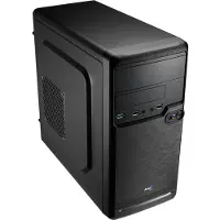 Aerocool QS-182, PC, Stahl, Micro-ATX,Mini-ITX, Schwarz, Heimbüro, 0,5 mm
