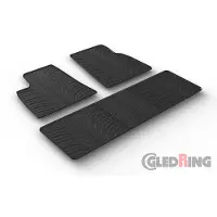 GledRing Fußmatten Set Gummi für TESLA Model S (5YJS) Vorne+Hinten