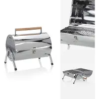 Bbq collection Holzkohlegrill - Zylinder - Chrom
