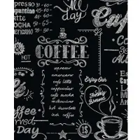 Superfresco Vliestapete "Coffee Shop" mit Schrift aufgeschäumt Coffee Shop Kaffee 1000x52cm
