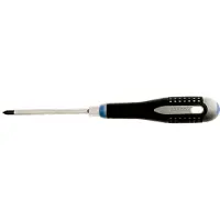 Bahco ERGO Schraubendreher für Pozidriv-Schrauben mit Ansatz und Gummigriff, PZ2 x 125 mm