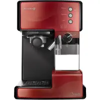 Breville PrimaLATTE, Espressomaschine, 1,5 l, Kaffeepad, Gemahlener Kaffee, Schwarz, Rot