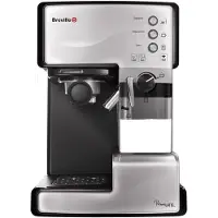 Breville PrimaLATTE, Espressomaschine, 1,5 l, Kaffeepad, Gemahlener Kaffee, Schwarz, Edelstahl