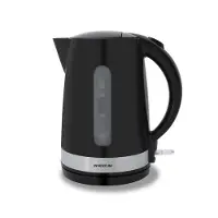 Inventum HW217B, 1,7 l, 2200 W, Schwarz, Kunststoff, Edelstahl, Wasserstandsanzeige, Überhitzungsschutz