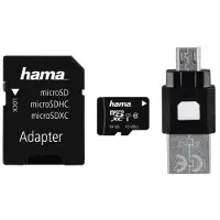 Hama 00114967, 64 GB, MicroSDXC, Klasse 10, UHS-I, Schwarz