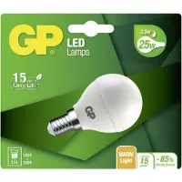 GP Lighting MINI Globe E14 3.5W=25W 078005 LED-Kugel, Sockel E14, 3,5 Watt, Warmweiß, 2700 K,
