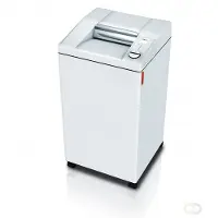 Ideal Aktenvernichter 2604 MC, Mikroschnitt 0,8 x 12 mm, P-6, 100 l, 6-8 Blatt Schnittleistung, mit Rollen, Blauer Engel, grau