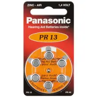 Panasonic Knopfzelle Zink-Luft V13 / PR13 / PR48 6er Blister