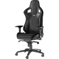 Noblechairs EPIC, PC-Gamingstuhl, 120 kg, Gepolsterter Sitz, Gepolsterte Rückenlehne, Aluminium, Schwarz