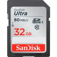 SanDisk Speicherkarte Ultra 32 GB SDHC (40 MB/s, Class 10, UHS-I)