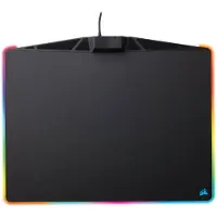 Corsair MM800 RGB POLARIS, Schwarz, Monochromatisch, Kunststoff, Anti-Rutsch-Basis, Gaming-Mauspad