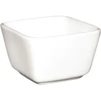 Olympia Whiteware quadratische Amuseschälchen hoch 7,5cm (12 Stück)