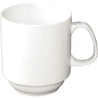 Olympia Whiteware stapelbare Becher 28,4cl