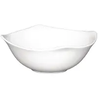 Olympia Whiteware abgerundete quadratische Schalen 22cm