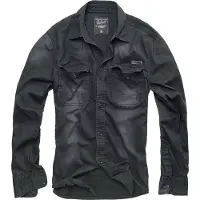Brandit Hardee Hemd Herren Baumwolle schwarz, S
