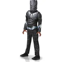 Rubies Deluxe Kostüm Black Panther 5–6 Jahre