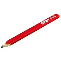 Sola Zimmermannsbleistift ZB 24, HB, rot lackiert, 240mm, 10 Stück