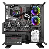 Thermaltake NEMESIS, rechts, Optisch, USB Typ-A, 12000 DPI, 0,5 ms, Schwarz