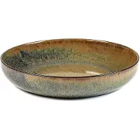 Serax Tiefer Teller Surface Tableware by Sergio Herman Indi Grey L 21 x 21 x 4 cm