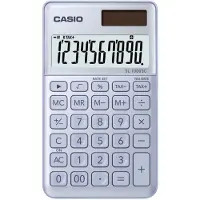Casio SL-1000SC-BU, Tasche, Einfacher Taschenrechner, 10 Ziffern, 1 Zeilen, Batterie/Solar, Schwarz