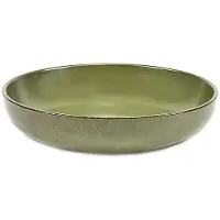 Serax Tiefer Teller Surface Tableware by Sergio Herman Camo Green M 19 x 19 x 4 cm