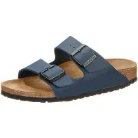 Birkenstock Arizona Birko-flor Pantoletten Blue Narrow-fit Größe 47