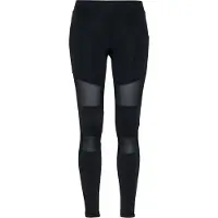 Urban Classics lässige Damen Hose Stretch Mesh 210 g/m² Schwarz