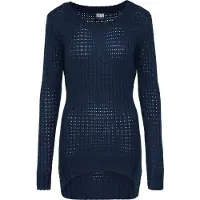 Urban Classics Sweatshirt "Damen Ladies Long Wideneck Sweater", 1 Stk.