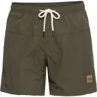 Urban Classics Badeshorts "Herren Block Swim Shorts", Herren, Gr. 3XL, US-Größen, olive, olive, 100% Polyamid, Badehosen Badeshorts