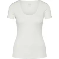 Schiesser T-Shirt "Naturschönheit" mit V-Ausschnitt, kurzem Arm, Feinripp-Qualität