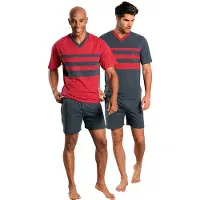 Le jogger Pyjama in rot, grau | Gr.: S