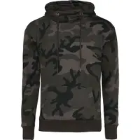 Urban Classics High Neck Camo Kapuzenpullover