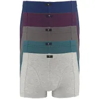 H.I.S. H.I.S Boxer in petrol, grau-meliert, blau, aubergine, grau | Gr.: 152