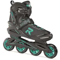 Roces Icon Inline Skates Softboot Damen 80 mm 82A schwarz/aqua Größe 37