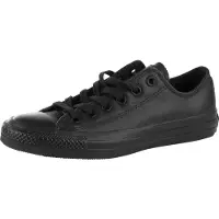 Converse Chuck Taylor All Star Ox Niedrig Spitze Schnürung Leder Turnschuhe Schwarz – undefined / Schwarz