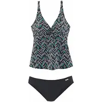 LASCANA Bügel-Tankini mit Zacken-Muster