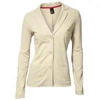 HEINE Jerseyblazer "Jersey-Blazer", Damen, Gr. 50, beige (sand), 100% Baumwolle, Blazer Jerseyblazer