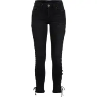 Urban Classics Bequeme Jeans "Damen Ladies Denim Lace Up Skinny Pants" 1 Stk.
