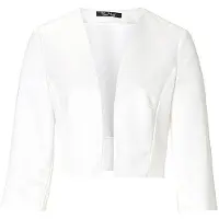 Vera Mont Bolero-Jacke , Weiß in Größe 40
