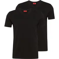 HUGO Zweierpack T-Shirts aus Stretch-Baumwolle mit V-Ausschnitt Grösse XXXL