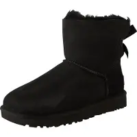 Ugg Mini Bailey Bow II Stiefel Schwarz - Damenstiefel - 1016501-BLK