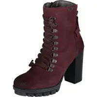 Bugatti Frauen lila isoliert Leder Wildleder Stiefel mit Reißverschluss 39