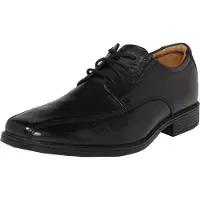 Clarks Schnürschuhe TILDEN WALK, Glattleder, Schwarz, Herren