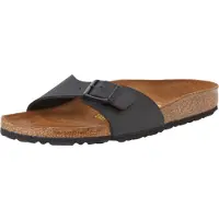 Birkenstock Madrid Birko-flor Damen Pantoletten Black Narrow-fit Größe 35