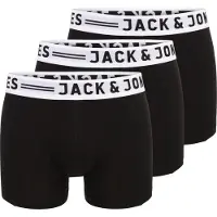 Jack & Jones JACK&JONES Herren Boxer Shorts, 3er Pack - SENSE TRUNKS, Baumwoll-Stretch