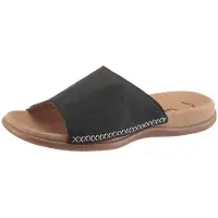 Gabor 03.705 Damenschuhe - bequeme Pantoletten blau Freizeit NEU