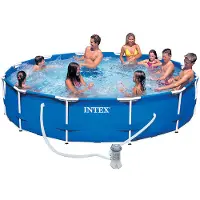 Intex Frame Pool - Set Rondo Ø 366 x 76 cm, Farbe: blau; 128212NP