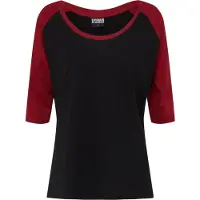 Urban Classics Kurzarmshirt "Damen Ladies 3/4 Contrast Raglan Tee" 1 Stk.