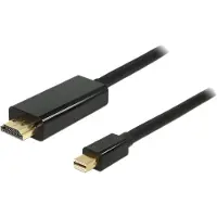 DeLOCK 83699, 2 m, Mini DisplayPort, HDMI, Männlich, Männlich, Gold