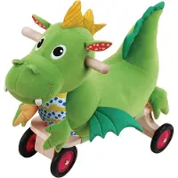 vidaXL Wonderworld 3-in-1 Rutschfahrzeug Drache Puffy 47x31x60 cm HOUT192461